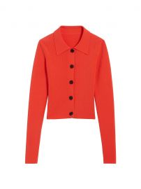 Francoise Cropped Rib-Knit Cardigan at Saks Fifth Avenue